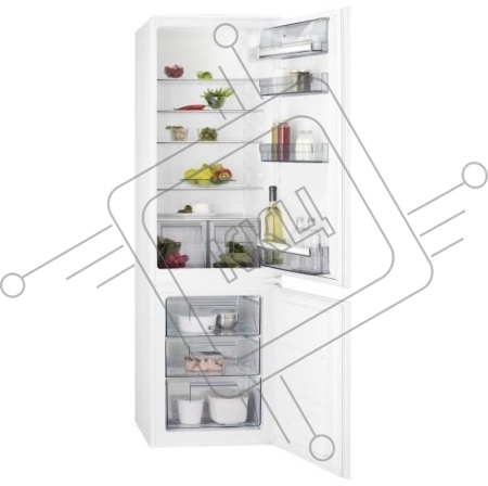 Встраиваемый холодильник AEG комби электронное управление