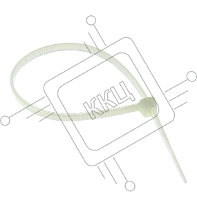 Хомут кабельный 2.5х200 нейл. бел. (уп.100шт) EKF plc-c-2.5x200