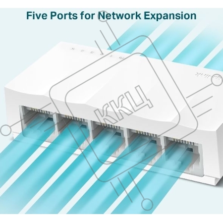 Коммутатор роутер TP-Link LS1005, 5 портов Ethernet 100 Мбит/с