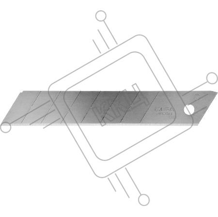 Лезвия для канцелярского ножа OLFA OL-LB-50B  18мм, 50 шт. в боксе