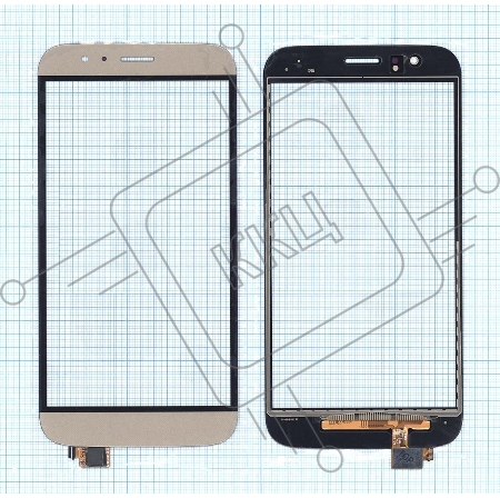 Сенсорное стекло (тачскрин) для Huawei G7 Plus, золотое
