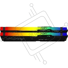 Оперативная память Kingston Fury Beast, DDR5, 64GB (2x32GB), 6000MHz, CL30, DIMM, с радиаторами, RGB, черный