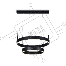 Светильник Ambrella light FA6612/2 BK черный 85W D400/600*730 (ПДУ РАДИО 2.4G)
