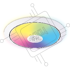 Музыкальный светодиодный светильник Ambrella light FZ720 WH белый IP20 52W 3000-6500K+RGB Music 450*65 (ПДУ ИК)