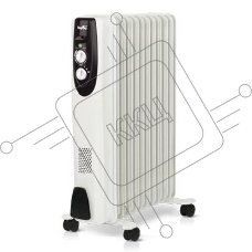 Масляный обогреватель Ballu Classic BOH/CL-07WRN белый, 1500 Вт, 20 м2, термостат