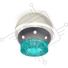 Светильник Ambrella Light XS1104020 PSL/BL серебро полированное/голубой MR16 GU5.3 LED 3W 4200K (C1104, N7194)