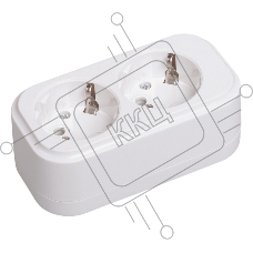 Розетка переносная разб. IEK KYP11-16-02-00-Z К02 2 места CLASSIC IEK