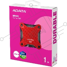 Внешний накопитель SSD 1TB A-DATA SD620, External, USB 3.2, [R/W -550/500 MB/s] красный
