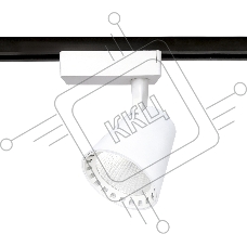 Трековый однофазный светодиодный светильник Ambrella light GL5974 WH белый LED 15W 4200K 24°