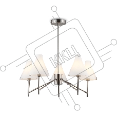 Люстра Ambrella light LH57123/5 SN/FR никель/белый матовый E14/5 max 40W D650*590