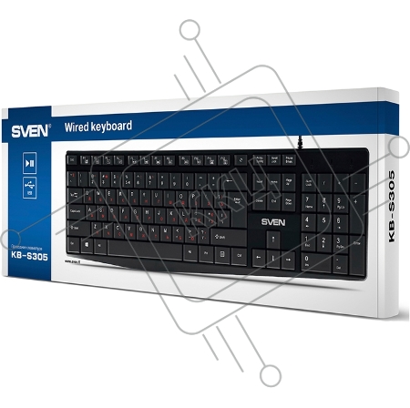 Клавиатура Sven KB-S305 чёрная USB