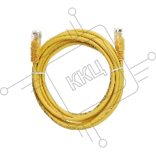 Патч-корд литой Aopen/Qust UTP кат.5е 3м желтый 