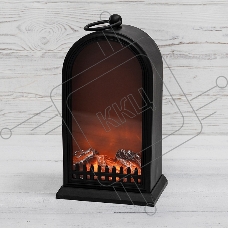 Светодиодный камин Neon-night «Фьюжн» с эффектом живого огня 14,7x11,7x25 см, батарейки 2хС (не в комплекте) USB, черный