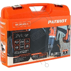 Дрель-шуруповерт Patriot BR 216UES-h, Аккумуляторная, 21В, 2 АКБ, Кейс