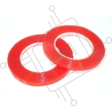 Скотч двусторонний прозрачный 3M с красной защитной лентой ширина 3мм 25м