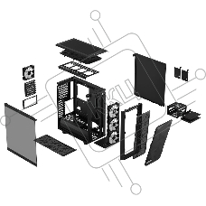 Корпус Fractal Design Meshify 2 Compact RGB Black TG Light Tint  FD-C-MES2C-06 (703693)