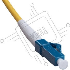 Комм. шнур оптический Cabeus Tight Buffer, Simplex FC/LC, OS2 9/125, LSZH, 1,5м, Ø 3мм, чёрный хвостовик, жёлтый