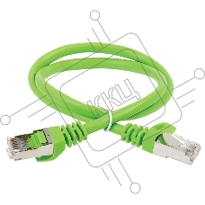 Коммутационный шнур (патч-корд) кат.6 FTP PVC 0,5м зелёный (PC02-C6F-05M)