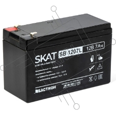 Аккумулятор свинцово-кислотный SKAT SB 1207L SKAT SB 1207L, 12В, 7Ач