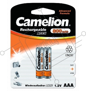 Аккумулятор Camelion AAA- 800mAh Ni-Mh BL-2 аккум-р,1.2В 3674