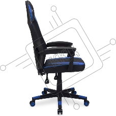 Кресло игровое Оклик 121G черный/синий сиденье черный/синий искусст.кожа/сетка с подголов. крестов. пластик черный