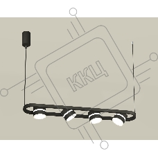 Светильник Ambrella light XB9164152/4 SBK/FR черный песок/белый матовый GX53 (C9164, N8445)