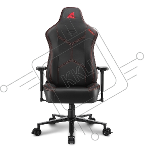 Игровое кресло Sharkoon Skiller SGS30 чёрно-красное (синтетическая кожа, регулируемый угол наклона, механизм качания)