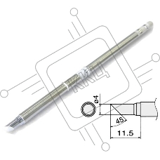 Жало для паяльника Hakko T12-CF4