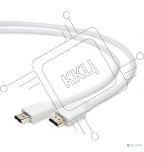 Кабель HDMI Cablexpert CC-HDMI4-W-6, 19M/19M, v2.0, медь, позол.разъемы, экран, 1.8м, белый, пакет