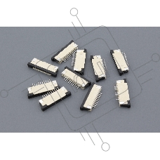 Разъем FPC Half Coverage Bottom Contact 1.0K-BX-10PWB 10 pin высота 2мм шаг 1мм 10 шт