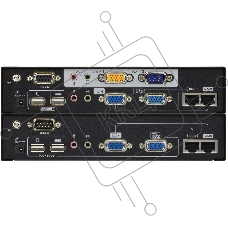 KVM-удлинитель USB Dual View c deskeview USB DUAL VIEW KVM EXTENDER WITH DESKEW