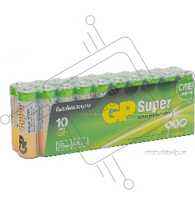 Батарея GP Super Alkaline 15А LR6 AA (20шт)