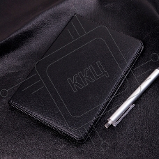 Блокнот Deli 7902 190х130 мм, искусственная кожа, 80 л, черный