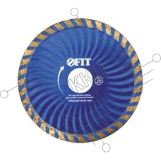 Круг алмазный FIT 37483  отрезной турбо волна (для особо прочных материалов) 125мм