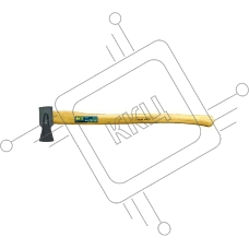 Топор FIT 46148-колун ''ушастый'' дер.отполир.ручка 2000 гр