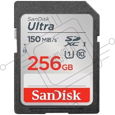 Флеш карта SD 256GB SanDisk SDXC Class 10 UHS-I Ultra 120MB/s