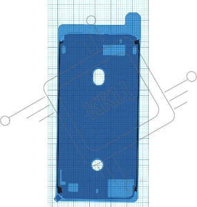 Водозащитная прокладка (проклейка) для iPhone 7 Plus, белая