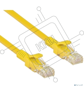 Патч-корд UTP кат. 5e,  3м Exegate желтый