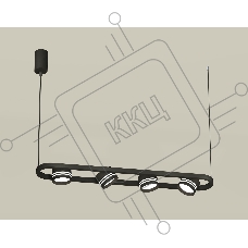 Светильник Ambrella light XB9164153/4 SBK/FR черный песок/белый матовый GX53 (C9164, N8478)