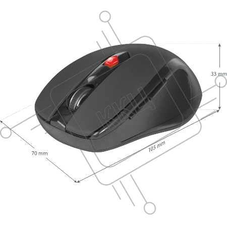 Беспроводная оптическая мышь Defender Ultra MM-315 черный [52315] {Беспроводная оптическая мышь, 6 кнопок, 800-1600 dpi}