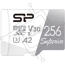 Флеш карта microSD 256GB Silicon Power Superior Pro A2 microSDXC Class 10 UHS-I U3 Colorful 100/80 Mb/s