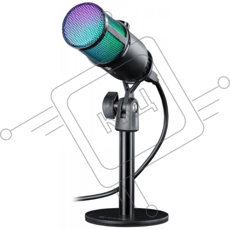 Игровой стрим микрофон Defender Glow GMC 400 USB, провод 1.3 м (64640)