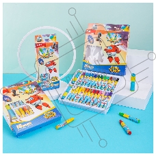 Масляная пастель Deli EC009-18 Super Wings шестигранные 18 цветов, картонная коробка с европодвесом