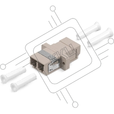 Проходной адаптер оптический Cabeus C.DLC-DLC-MM, LC/LC (MM), Duplex