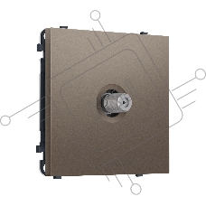 Комплект механизма TV розетки SAT SIGMA Темная бронза матовый 5-2400MHz 3.5dB QUANT PRO (SP6430, PR215)