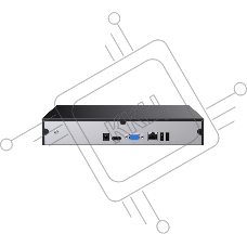 Видеорегистратор UHD IP-COM NVR3108 8-канальный сетевой