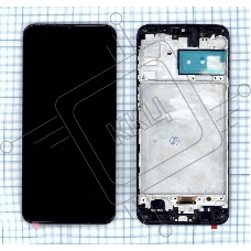 Дисплей (модуль) для Samsung Galaxy M21 SM-M215 в сборе с тачскрином и рамкой (OLED) черный