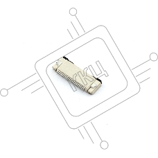 Разъем FPC Flip-Lock 0510-20RLGF 20 pin высота 1мм шаг 0,5мм