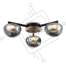 Светильник Ambrella light LH12006/3 BK/GD/SM черный/золото/дымчатый 18W 3000K D640*170