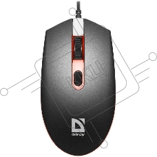 Мышь проводная Defender Dot MB-986 черный, 1600 dpi, USB, кнопки - 4